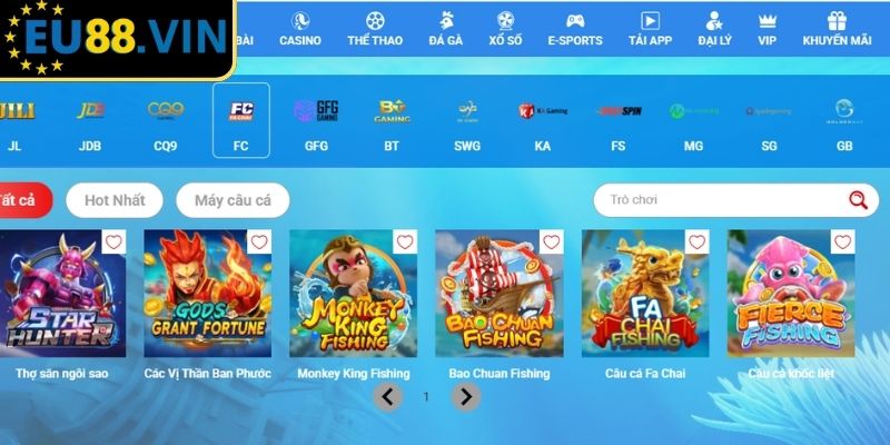 Bắn Cá FA Chai EU88 - Siêu Phẩm Đổi Thưởng Đỉnh Cao 2025 1 Giới thiệu về Bắn Cá FA Chai tại EU88