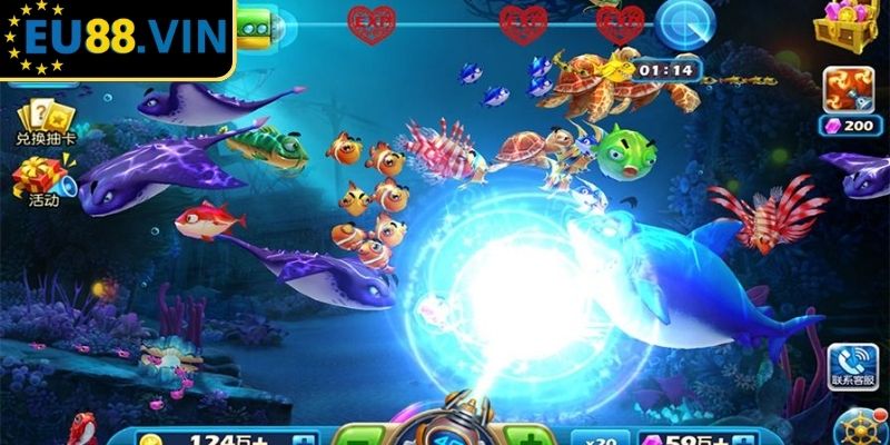 Bắn Cá H5 EU88 - Sân Chơi Hiện Đại, Trải Nghiệm Mượt Mà 2 Súng và đạn đa dạng