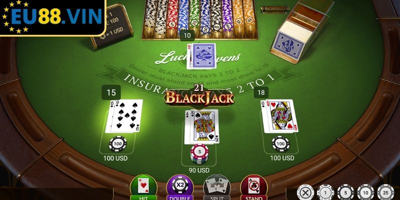 Blackjack EU88 - Trải Nghiệm Sòng Bài Đẳng Cấp, Thắng Lớn 2 Tỷ lệ trả thưởng hấp dẫn