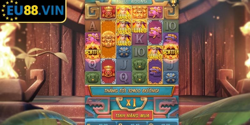 Kho Báu Aztec EU88 - Cuộc Phiêu Lưu Săn Kho Báu Huyền Thoại 3 Dùng Auto Spin có kiểm soát