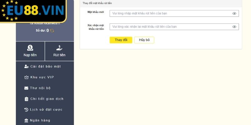 Nạp Tiền EU88 - Hướng Dẫn Chi Tiết Và Xử Lý Khi Gặp Sự Cố 1 Xác minh tài khoản